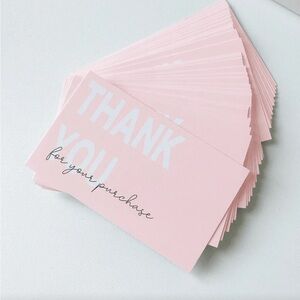 Pink "Thank You" Cards Pack